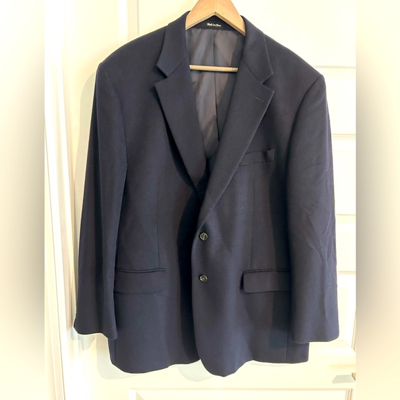 Chaps Other - Chaps Wool Cashmere Blazer Navy Blue Size 46R